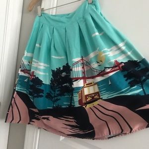 New San Francisco skirt pinup retro size medium